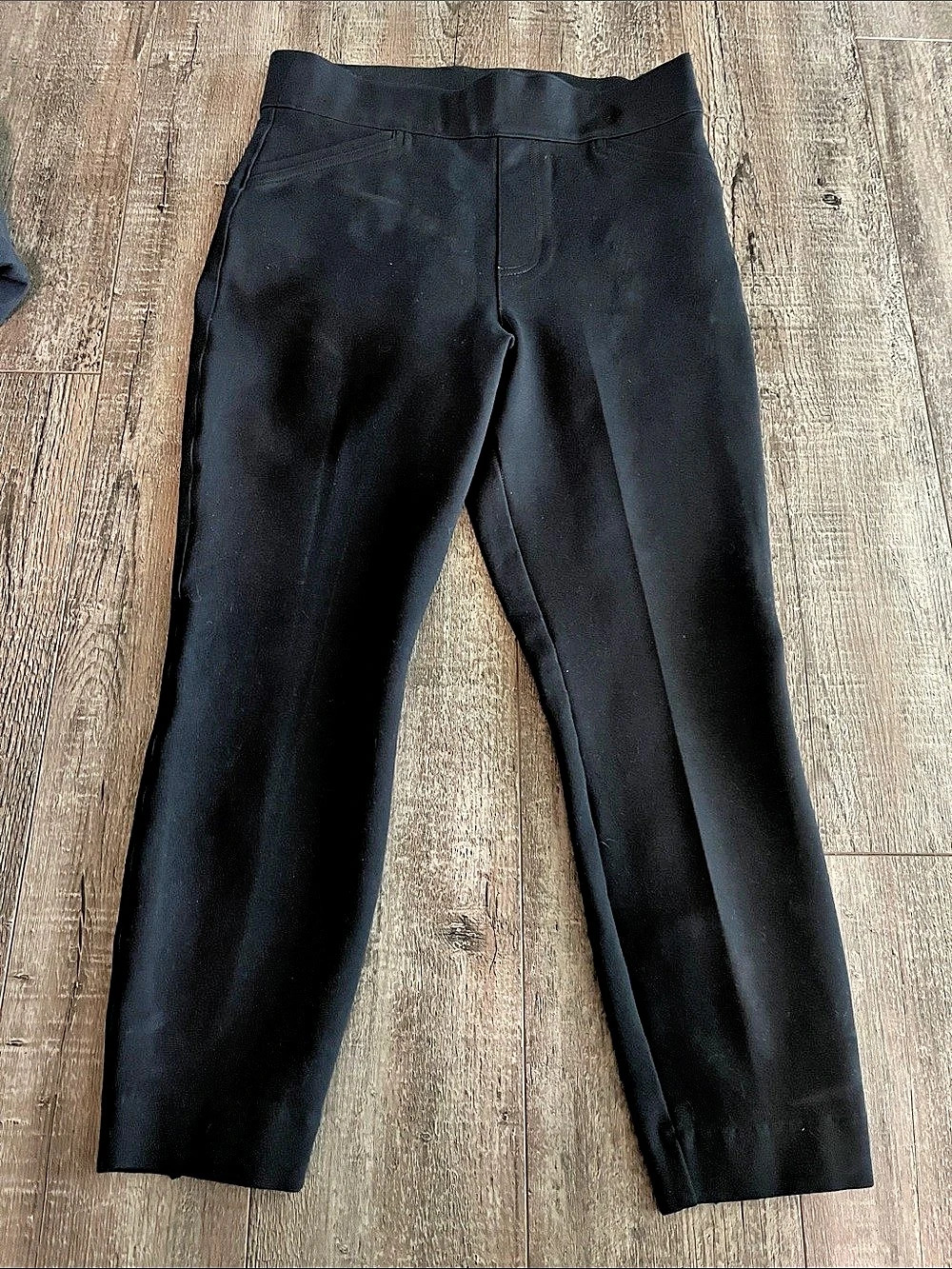 SPANX The Perfect Pant, Ankle Backseam Skinny Pants Black Medium